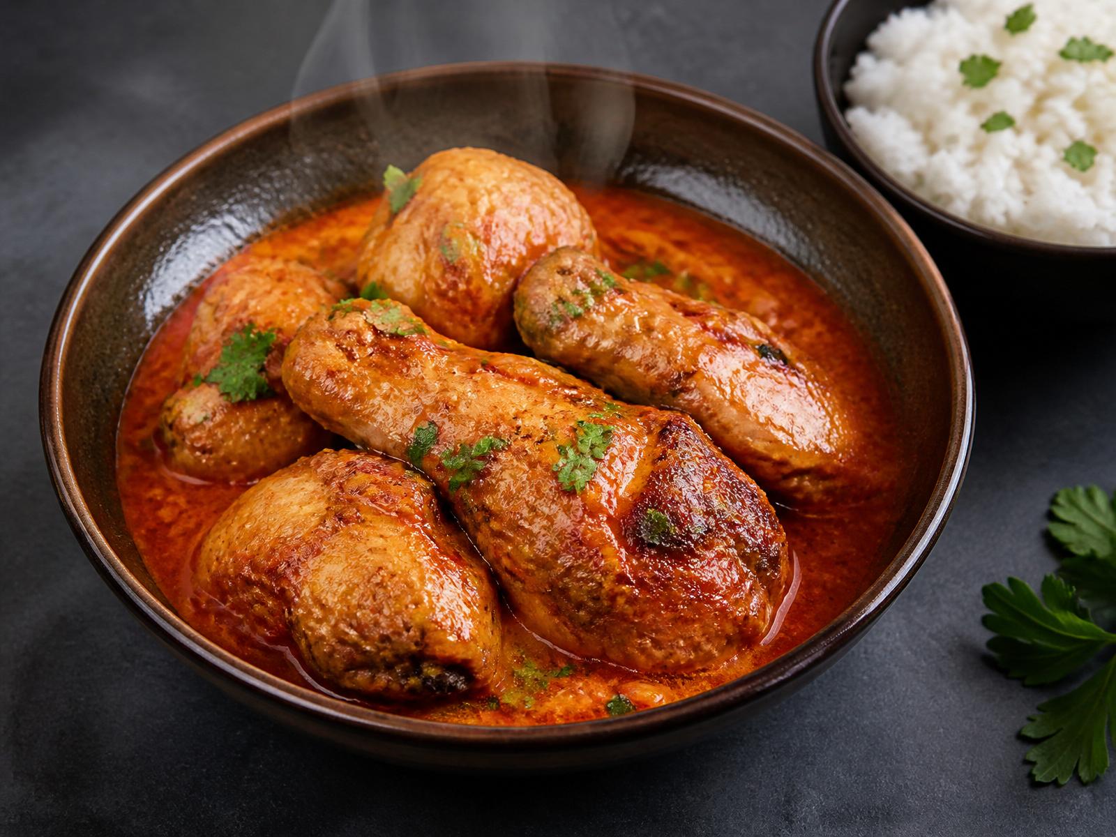 Authentic Congolese moambé chicken dish